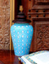 Blue Pottery 10 Handiya Lamp (Without Lampshade)